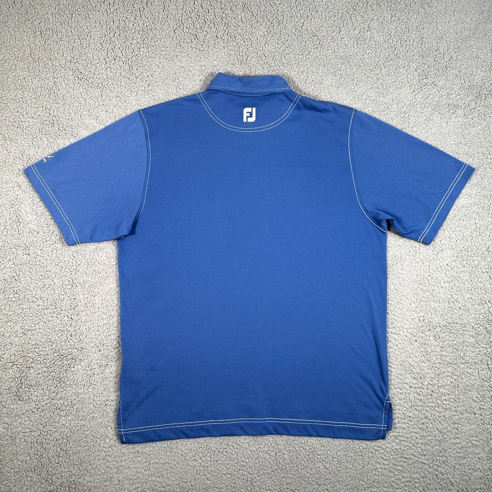 FootJoy FJ Polo Shirt Mens‎ Large Blue Golf Casual Preppy Pocket Short Sleeve - Picture 11 of 13